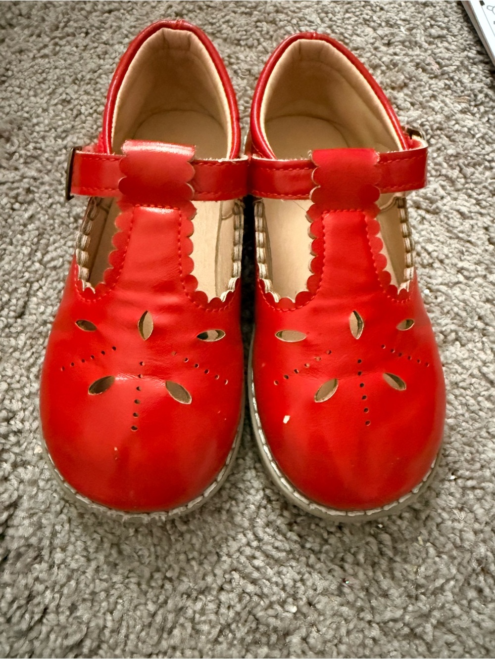 Girls Red Mary Jane Dress Shoes